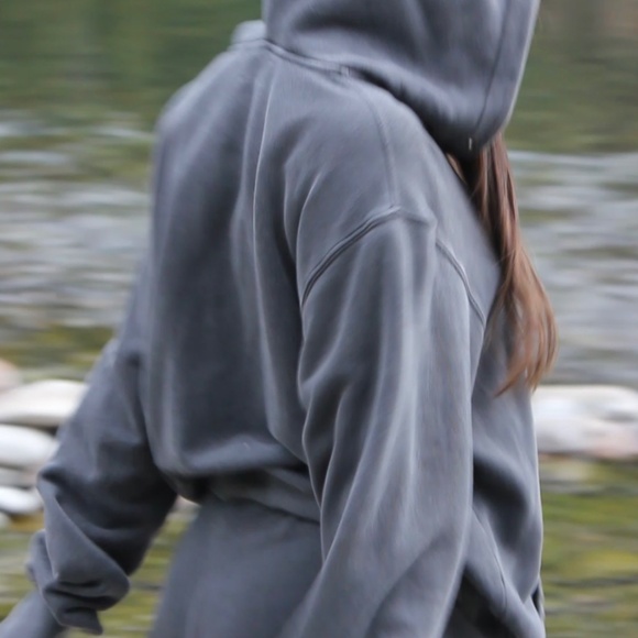 Joah Brown Oversized Jogger (XS/SM) and zip hoodie (OS)-Washed Black - Picture 3 of 13